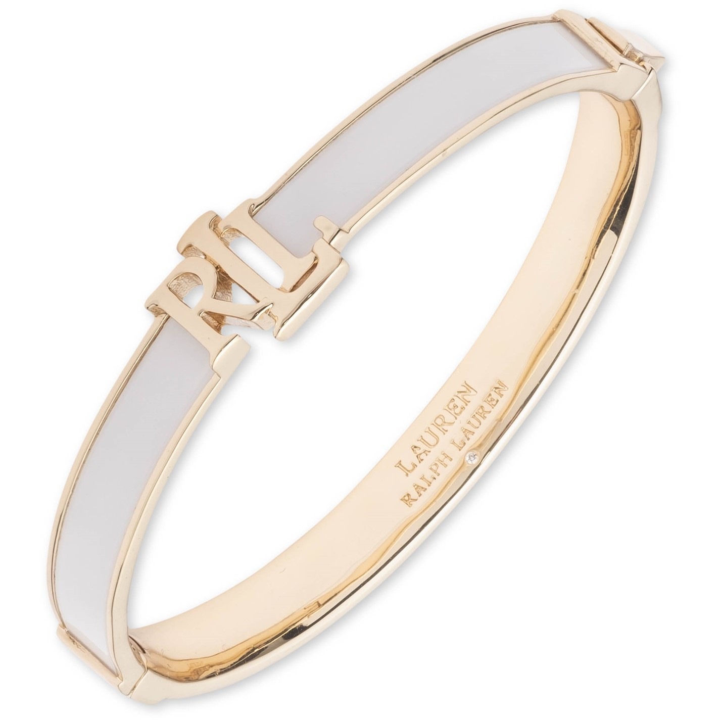 Lauren by Ralph Lauren | Lauren Ralph Lauren White & Gold Logo