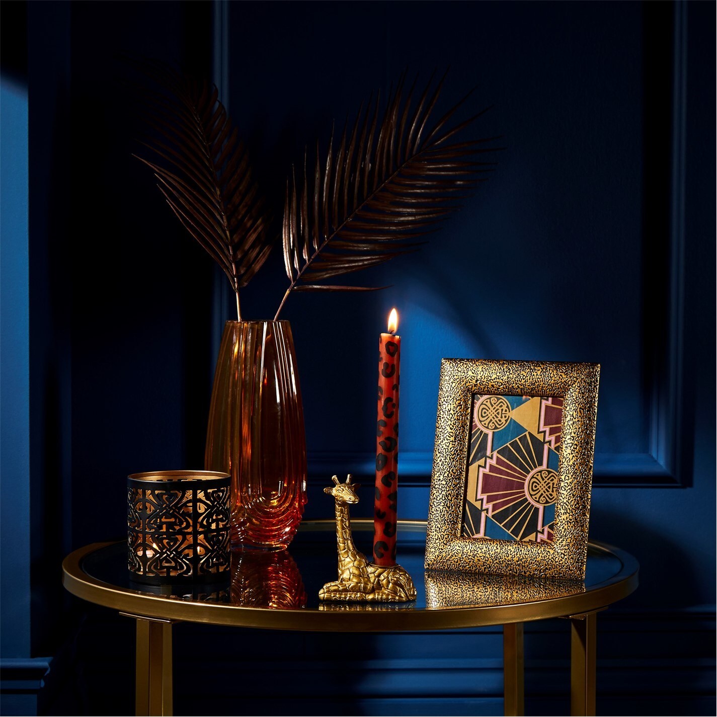 Biba Biba Leopard Print Photo Frame Gold FRASERS