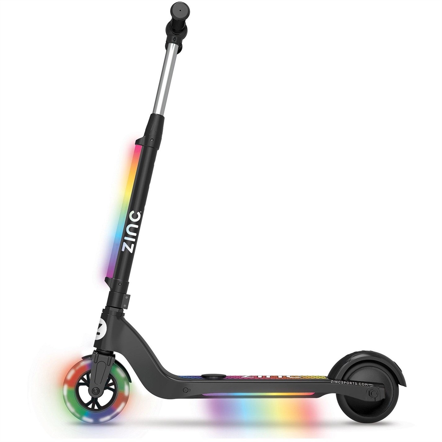 Zinc Light Up Electric Starlight Scooter Black/Multi FRASERS