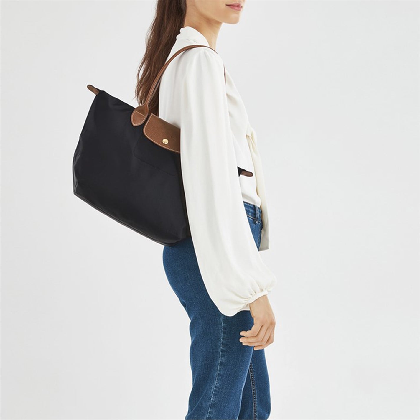 LONGCHAMP Women's Le Pliage Medium Tote Bag Black 001 - Main Image