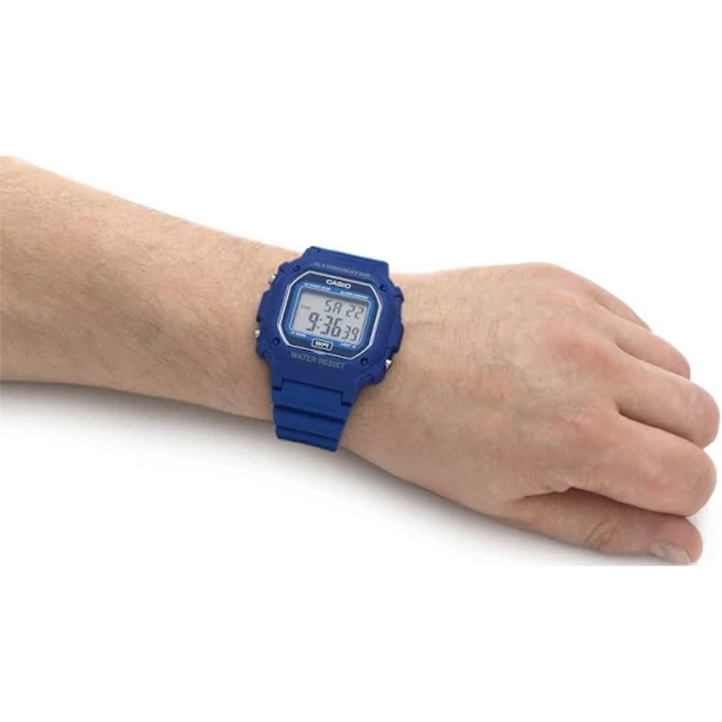 Casio | CASIO Style Blue Strap Rectangle Case LED Backlight Digital ...