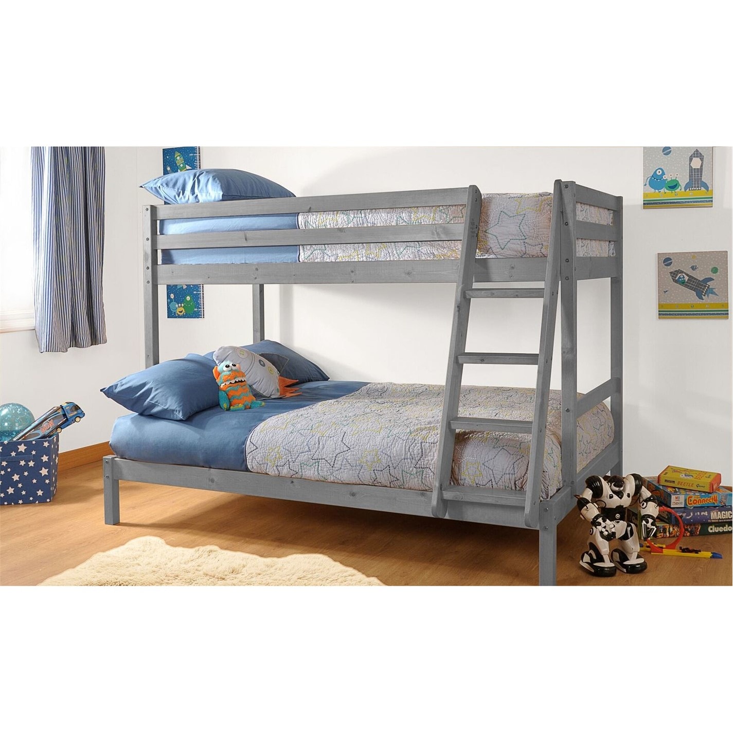 Comfy Living Triple Sleeper Bunk Bed and Mattress Beds FRASERS