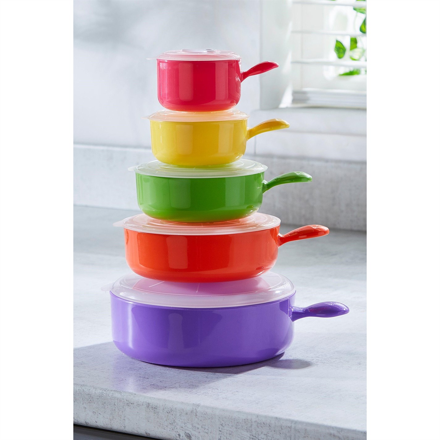 Homelife Set of 5 Microwave Pans Multi FRASERS