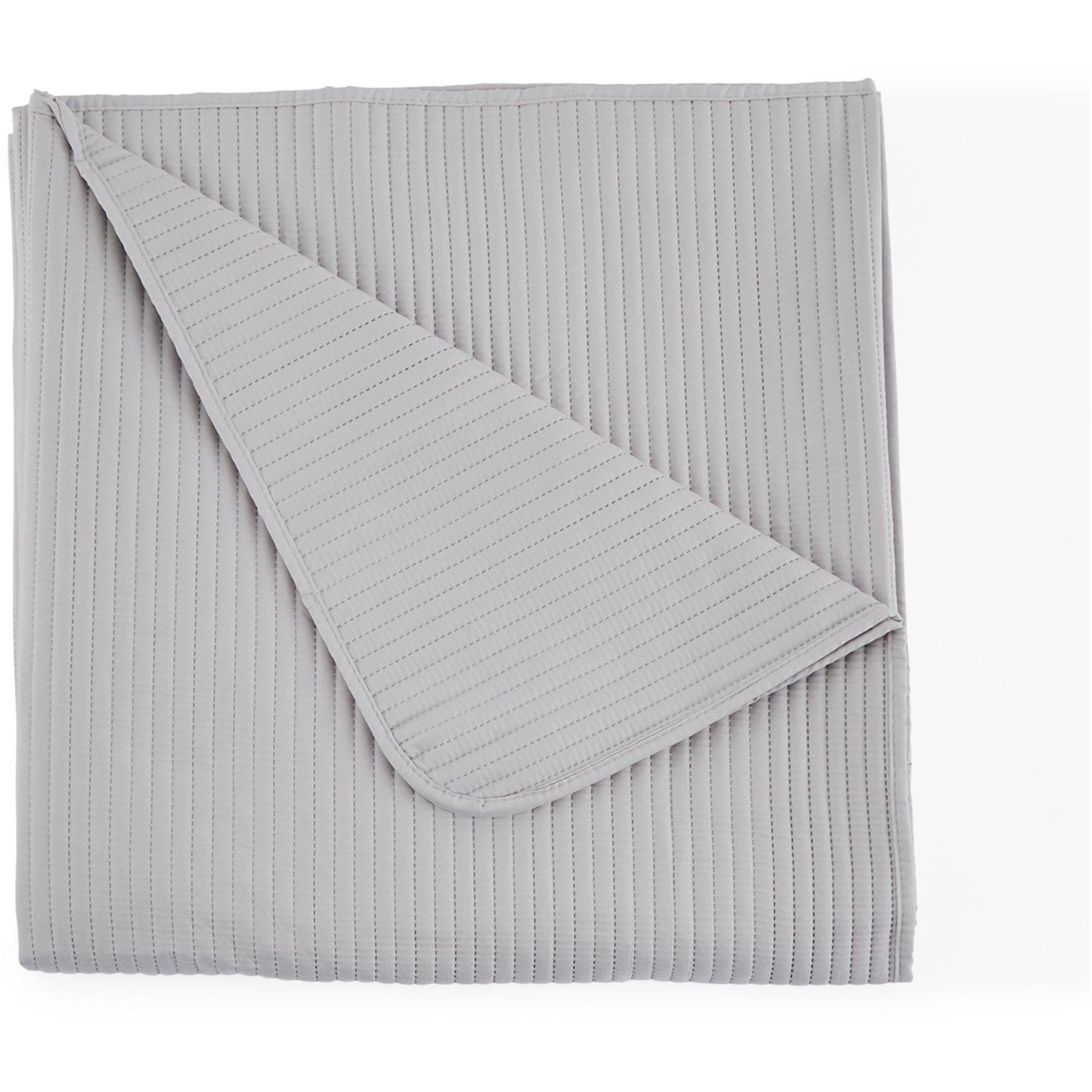 Homelife Ribbed Grey Velvet Bedspread Grey House of Fraser