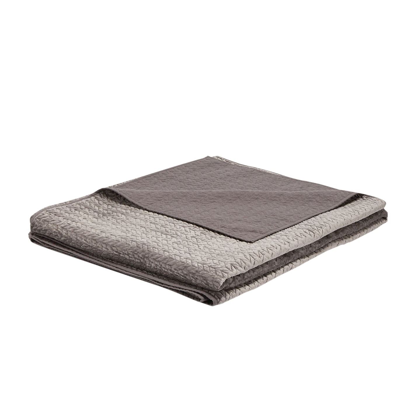Hotel Collection Luxury Cotton Bedspread Velv Slate FRASERS