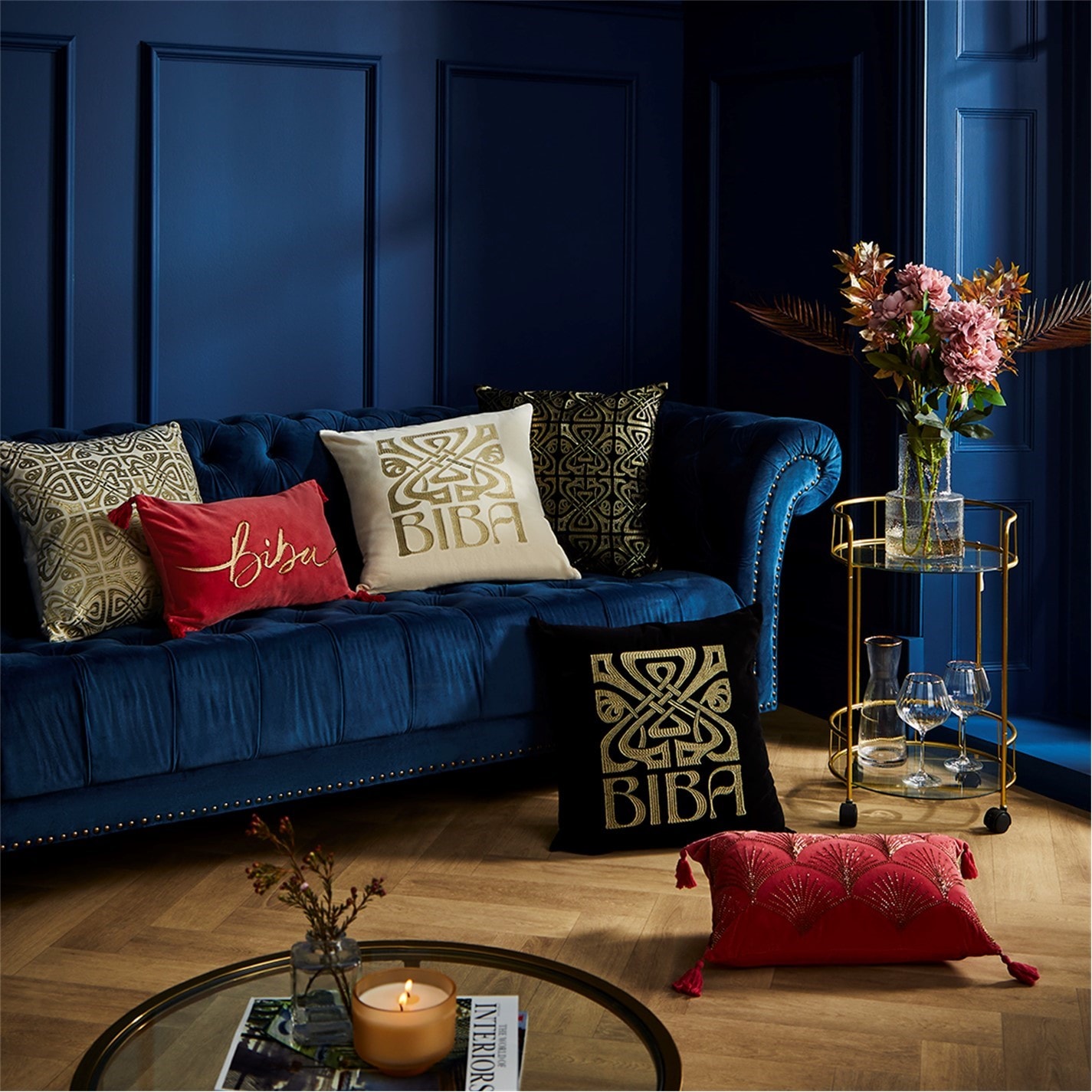 Biba Biba Embroidered Cush00 Cushions House of Fraser
