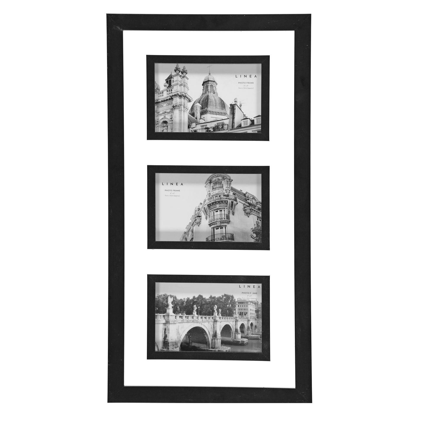 Linea Black Cove Frame 3 Aperture Frames House of Fraser