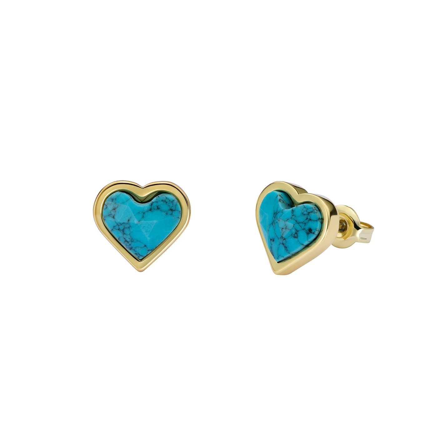 Ted Baker Women's Faris Stud Earrings Gold/Turq FRASERS Ireland