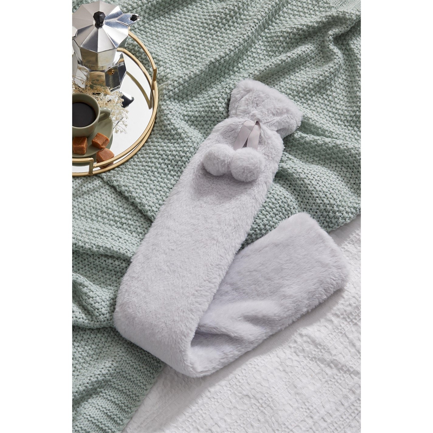 Studio Cosy Faux Fur Long Hot Water Bottle Novelty Gift Sets