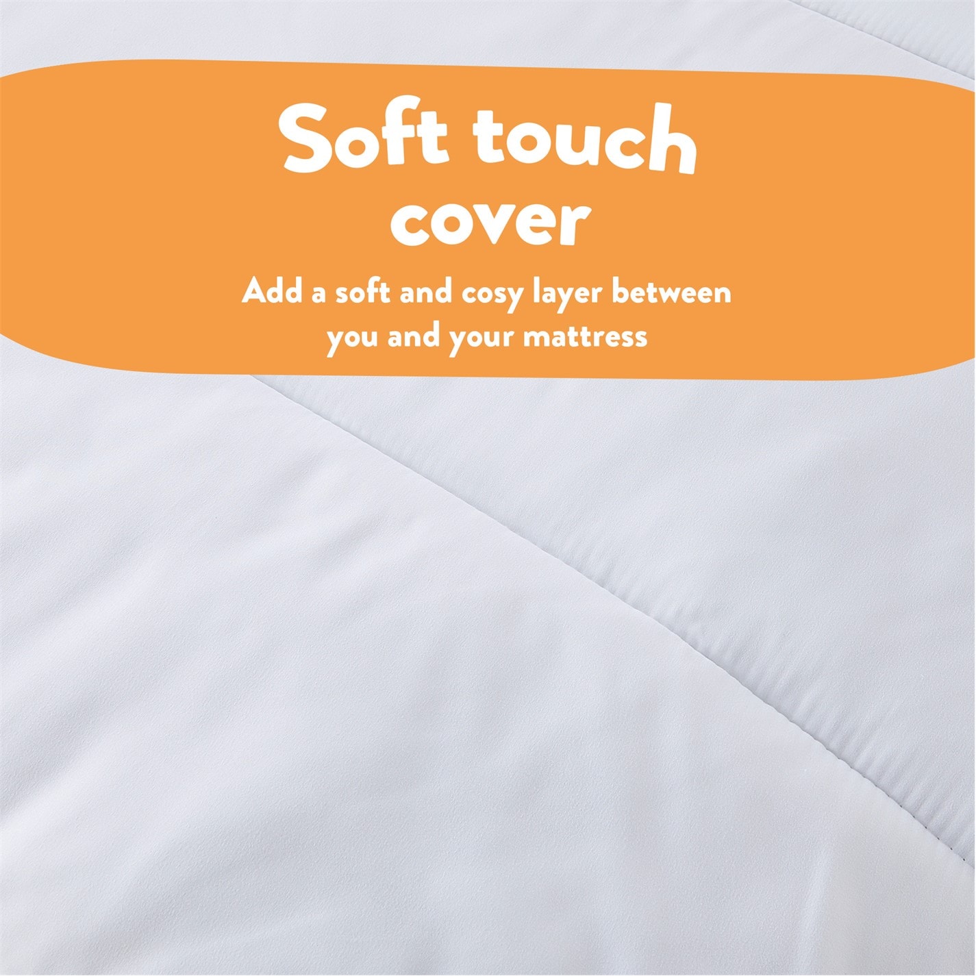 Slumberdown Sleep Soundly Climate Control Mattress Topper White