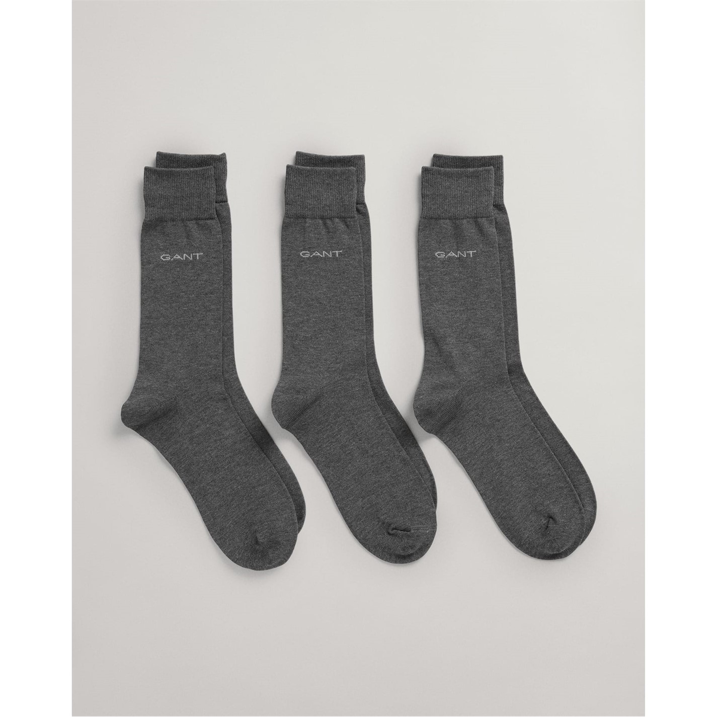 Gant 3 Pack Mercerized Cotton Socks Charcoal Frasers
