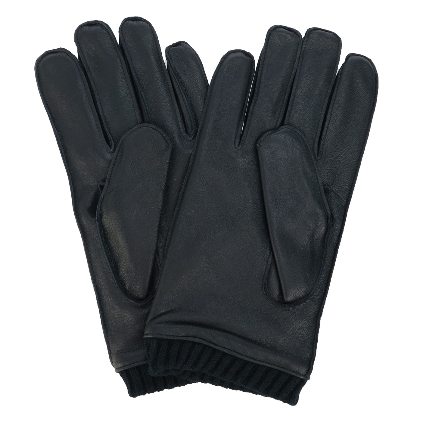 Ted Baker Blockk Leather Gloves Navy FRASERS