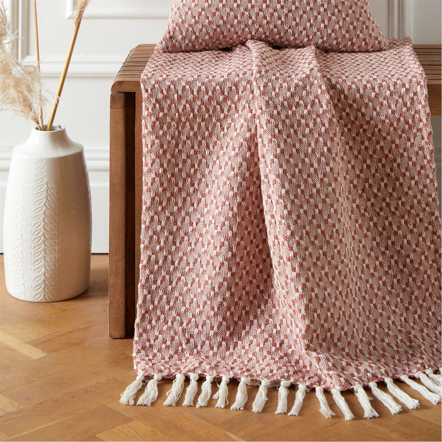 Appletree Loft Bexley 100 Recycled Cotton Fibre Rich Throw Throws