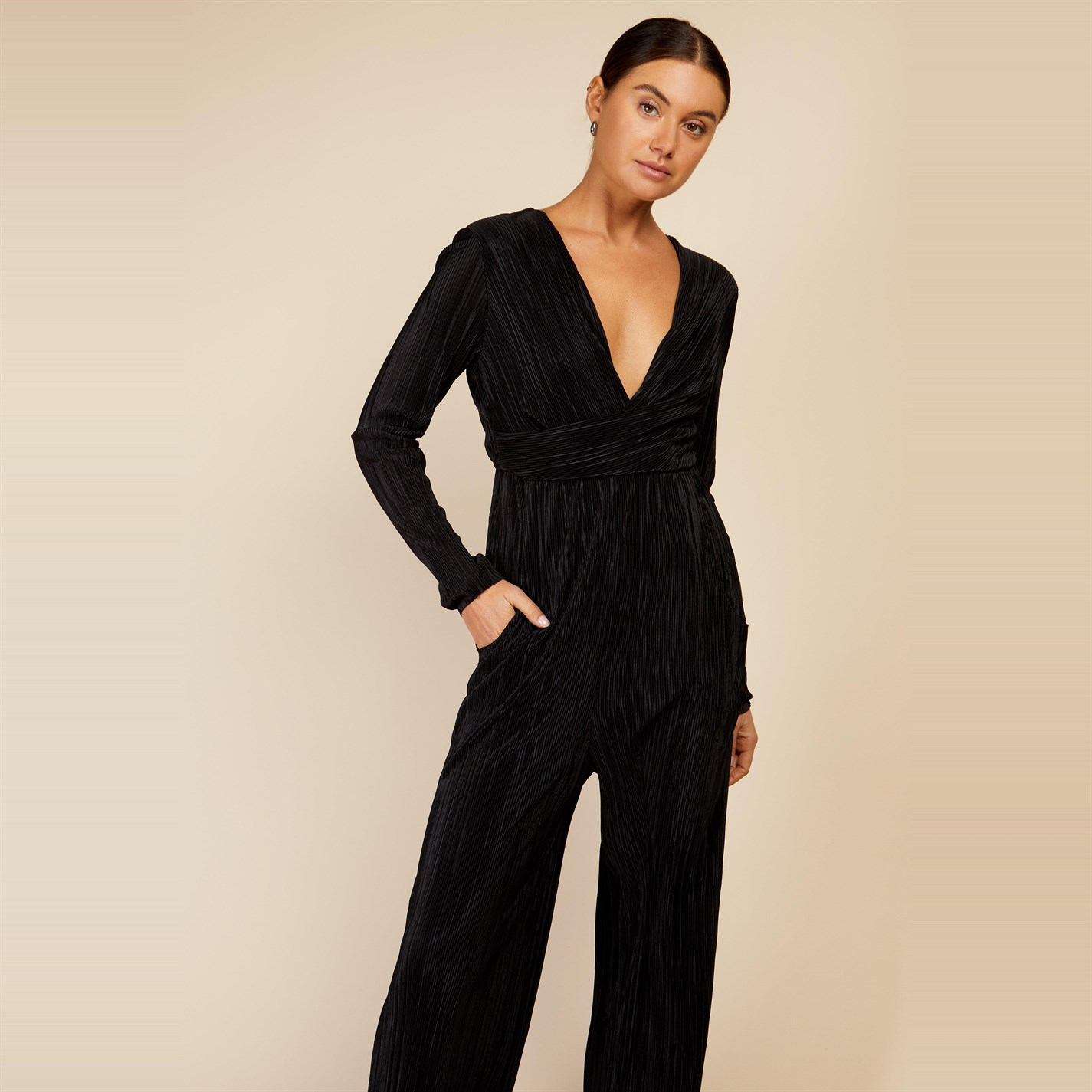 Little Mistress Mistress WIDE LEG PLISSE JUMPSUIT Jumpsuits FRASERS