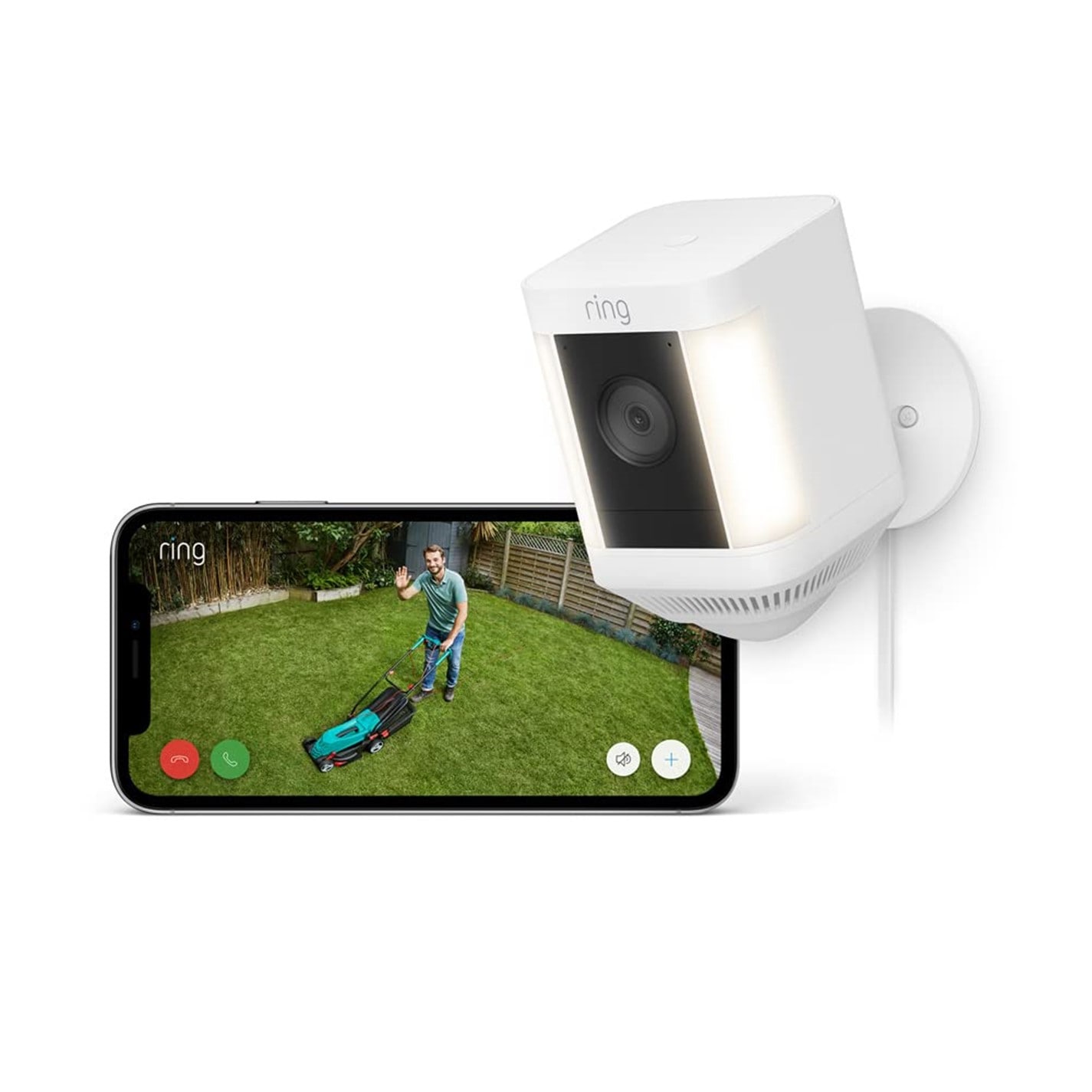 Ring Spotlight Cam Plus（未開封・新品）追加バッテリー付き Ring Spotlight Cam Plus, Battery ブラック - センサーライト