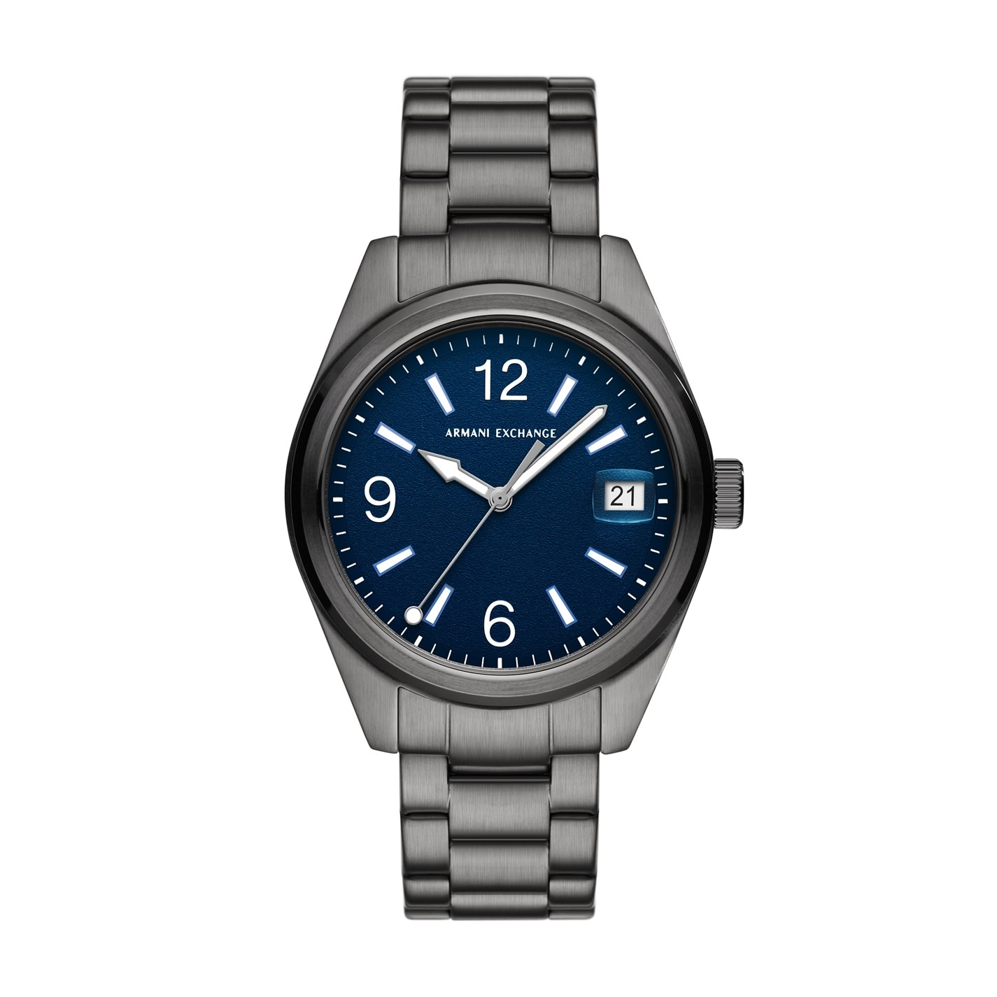 Armani Exchange Armani Exchange Three-Hand Date Gunmetal