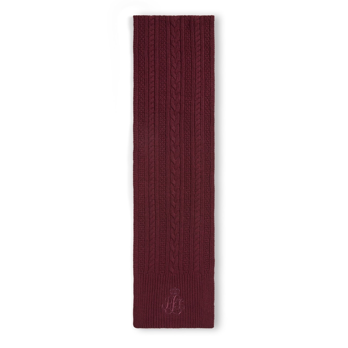 Lauren by Ralph Lauren LRL CBL Scarf Ld44 Pinot Noir FRASERS