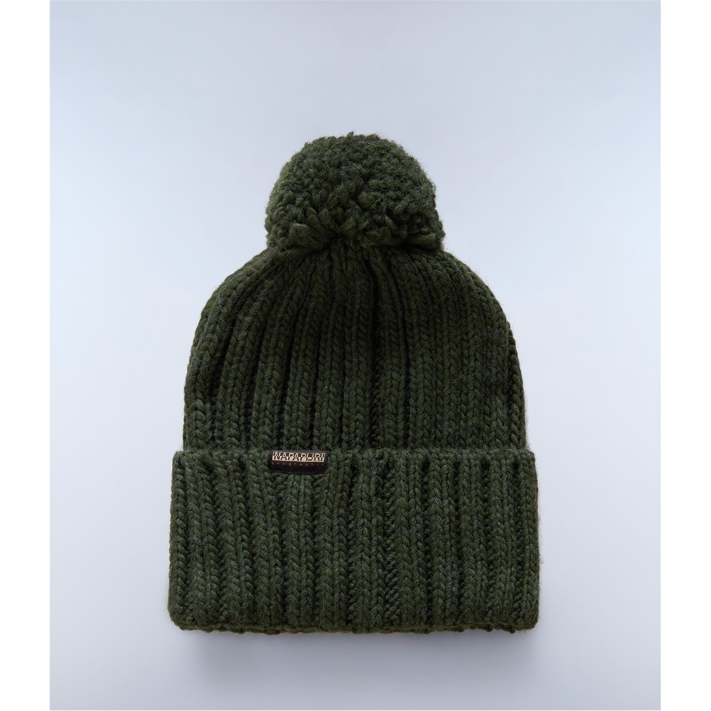 Berretto Invernale Napapijri Farae Unisex - Modello A Coste Con Logo Ricamato - 100% Acrilico