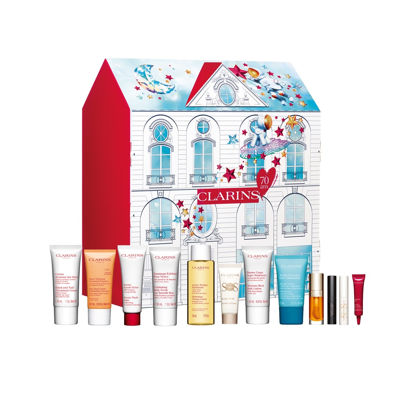 Clarins Clarins Women’s 12 Day Advent Calendar Worth £162 Clear