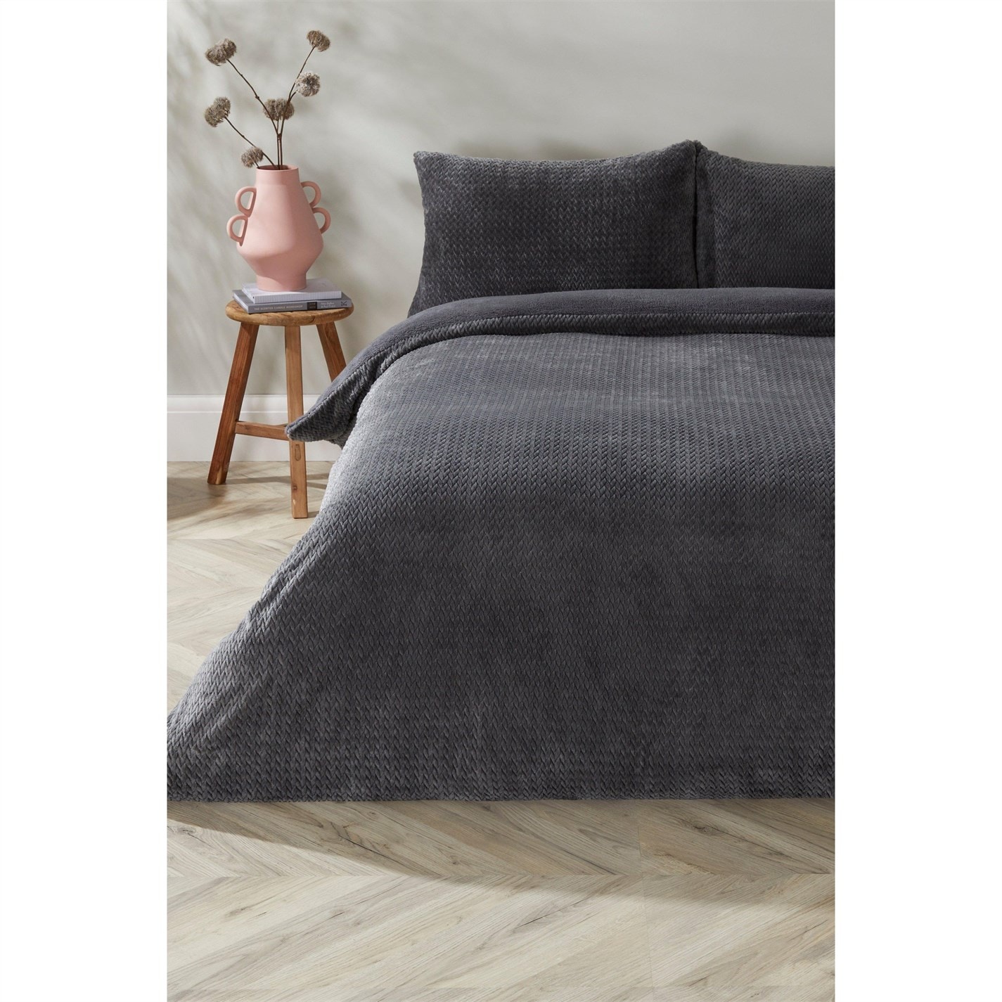 Homelife Chevron Fleece Duvet Set Duvet Cover Sets House of Fraser