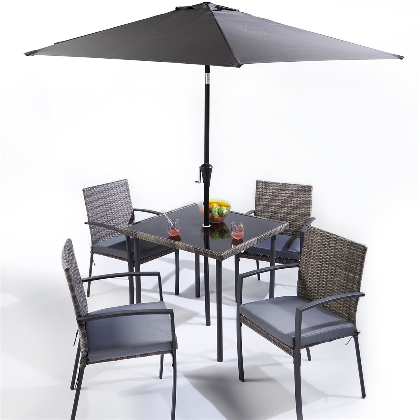 Studio Tuscany 6 Piece Rattan Patio Set Multi Frasers