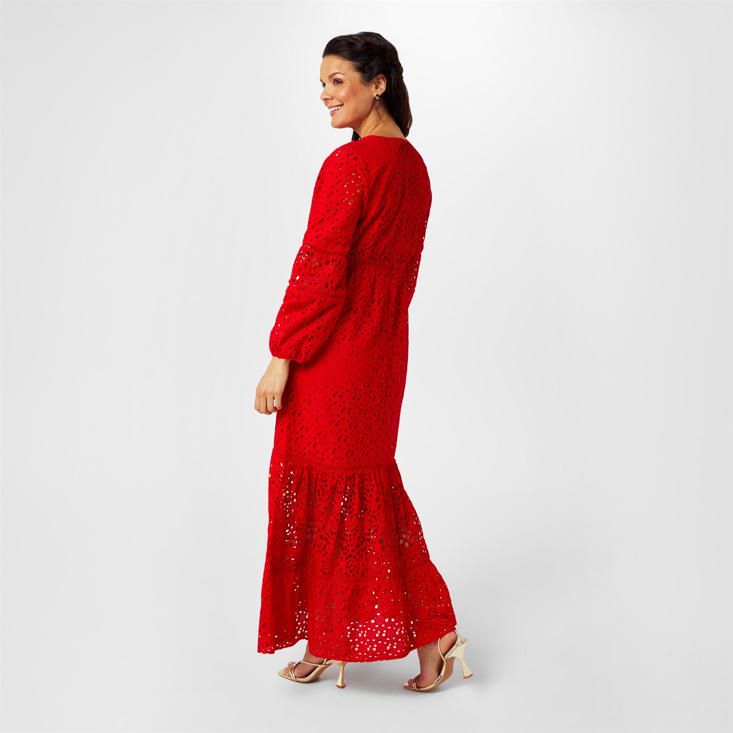 red biba dress About You Dress 'Biba' female red plain colored size 34