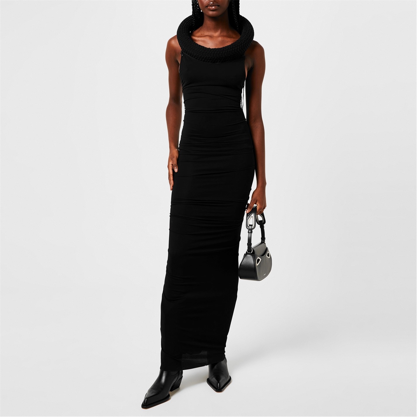 OFF WHITE Tube Long Dress Black FRASERS