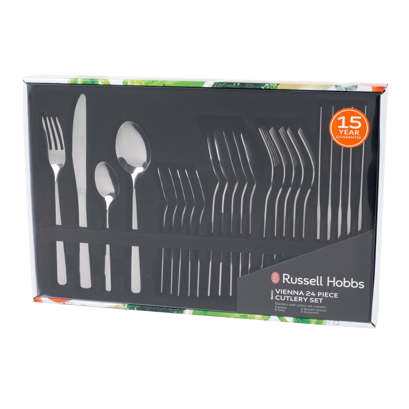 Russell Hobbs 24 Piece Vienna Cutlery Set S/Steel House of Fraser