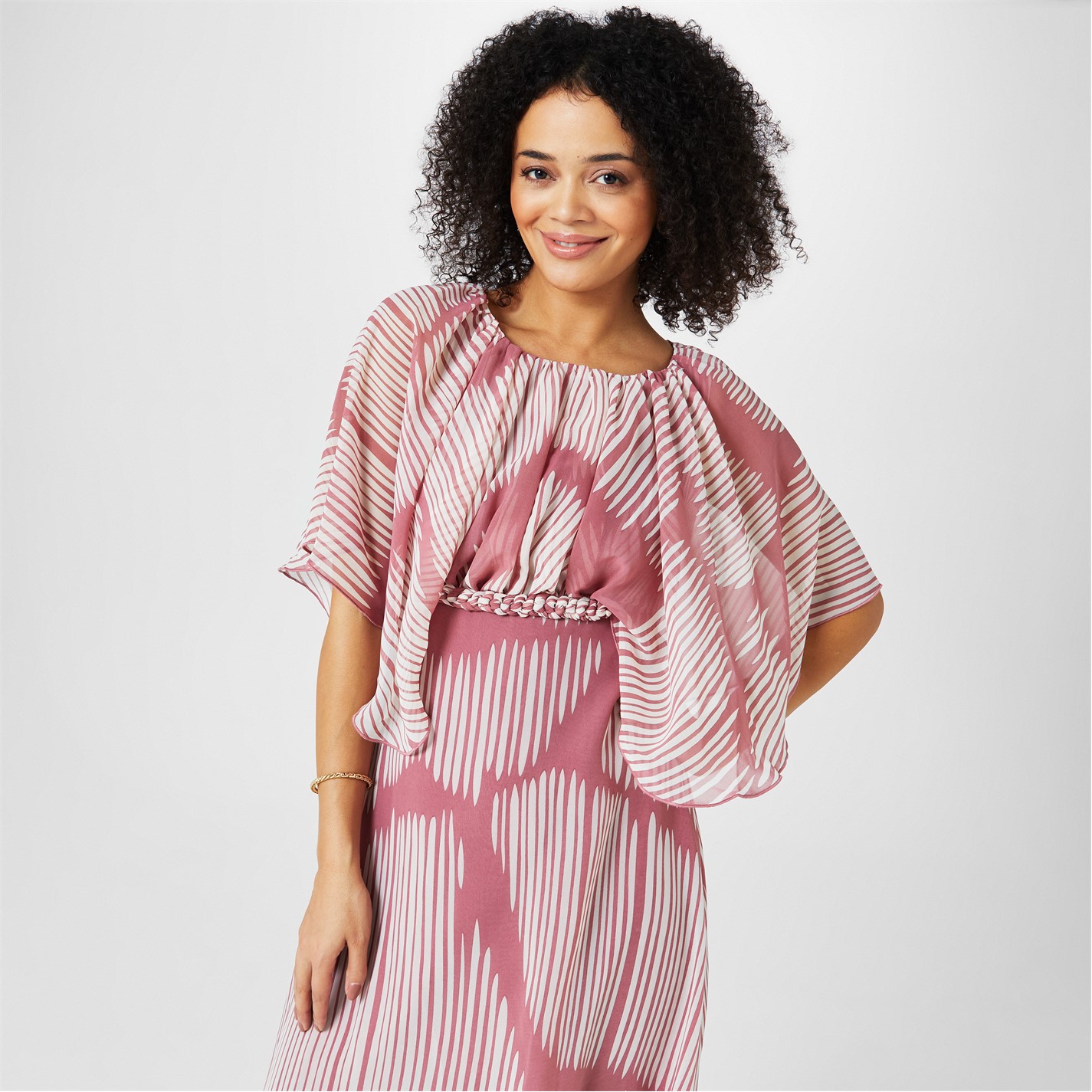 Biba Biba Chiffon Boho Maxi Dress Foxglove Zebra Frasers