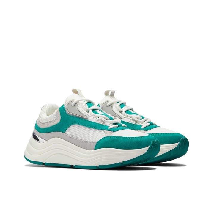 Mallet Cyrus Suede Running Trainers In Green