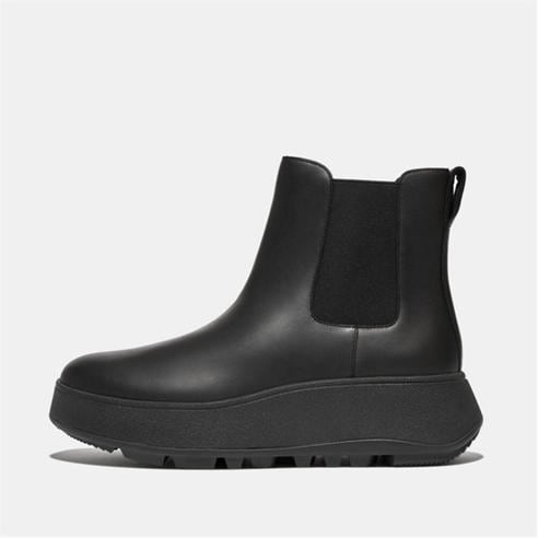 FitFlop - F-Mode Waterproof Leather Flatform Chelsea Boots