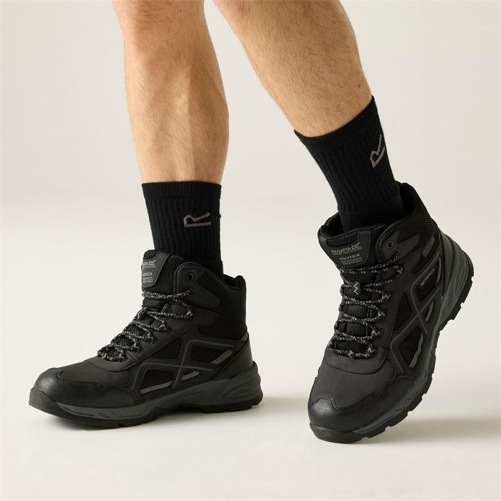 Regatta Men's Black Vendeavour Walking Boots Size 10
