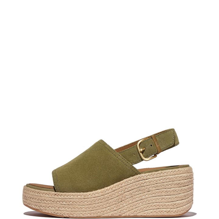 Fitflop Platfforms Wedge In Green
