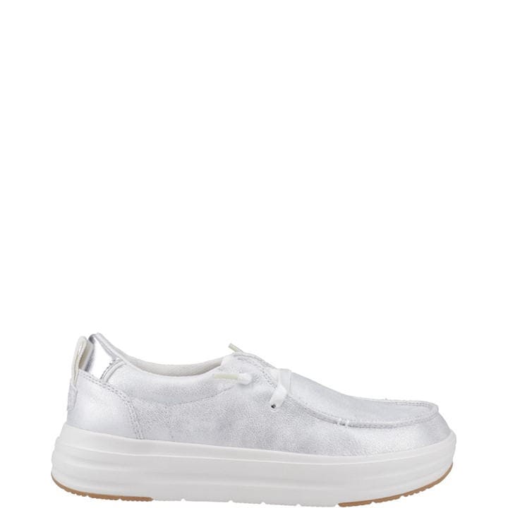 Heydude Wendy Nova Shimmer Shoes In White