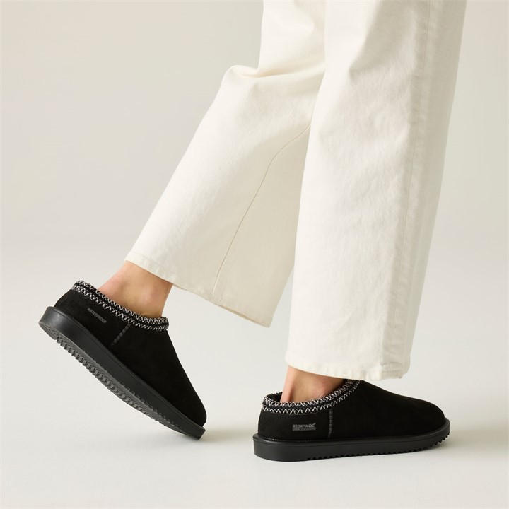 Regatta Women's Black Risley Mule Waterproof Shoes Size 3