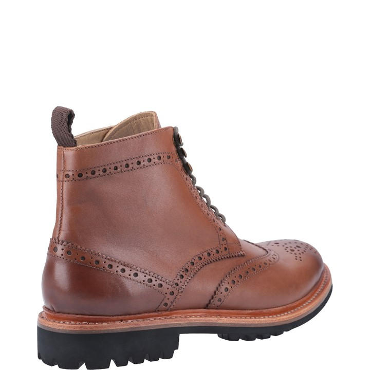 Cotswold Mens Siddington Commando Boot - Goodyear Welt, Chelsea Style, Brown Leather, Size UK 7 EU 41 - View #5