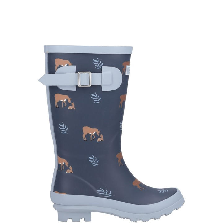 Cotswold Girls Blue Woodland Jnr Wellingtons C10