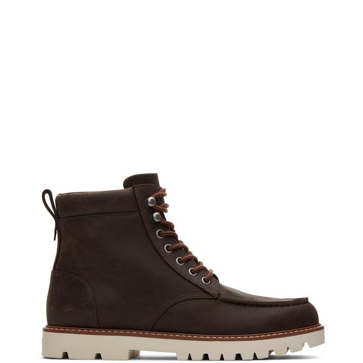 Toms Palomar Moc Toe Boot In Dark Brown