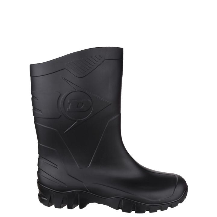 Dunlop Men's Black Dee Calf Length Wellington Size 10.5