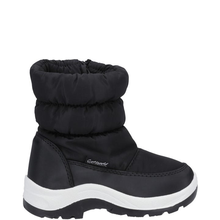 Cotswold Girls Black Tirely Wellingtons Size 2.5