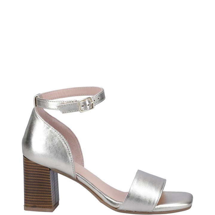 Hush Puppies Women's Gold Kelsey Heeled Sandal Size 4