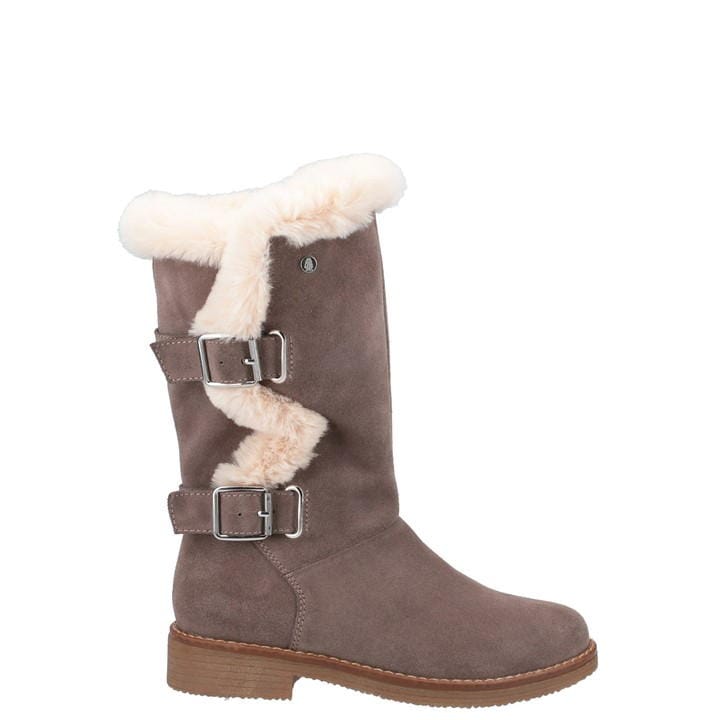 Hush Puppies Megan Ladies Mid Boot In Grey