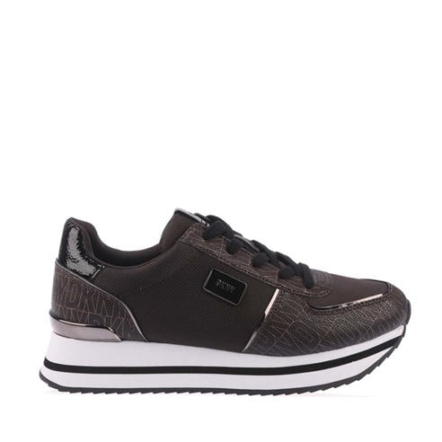 DKNY - Davie Lace Up Wedge Trainers