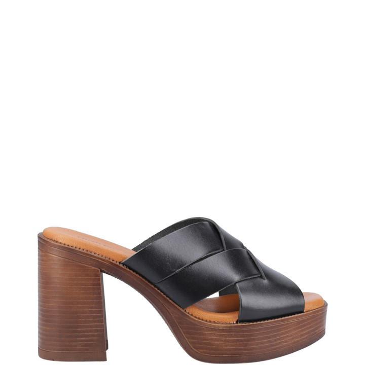 Hush Puppies Women's Black Gigi Platform Sandal Size 4