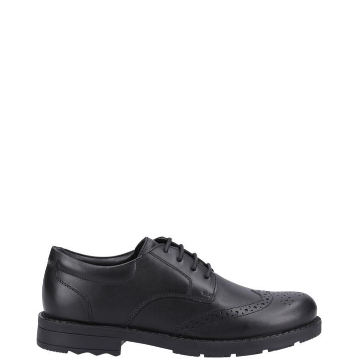 Hush Puppies Boys Black Brian Junior Shoe Size 10