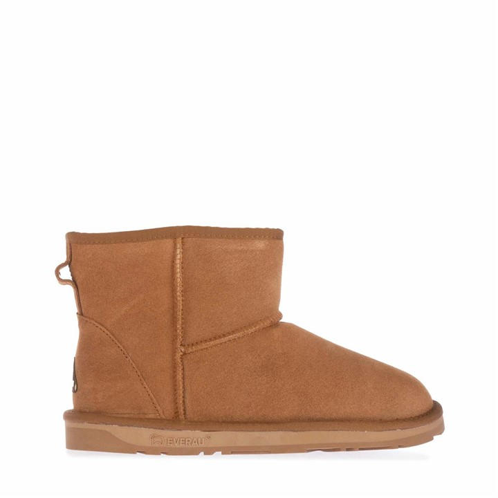 Everau Women's Brown Emu Mini Classic Boots Size 7