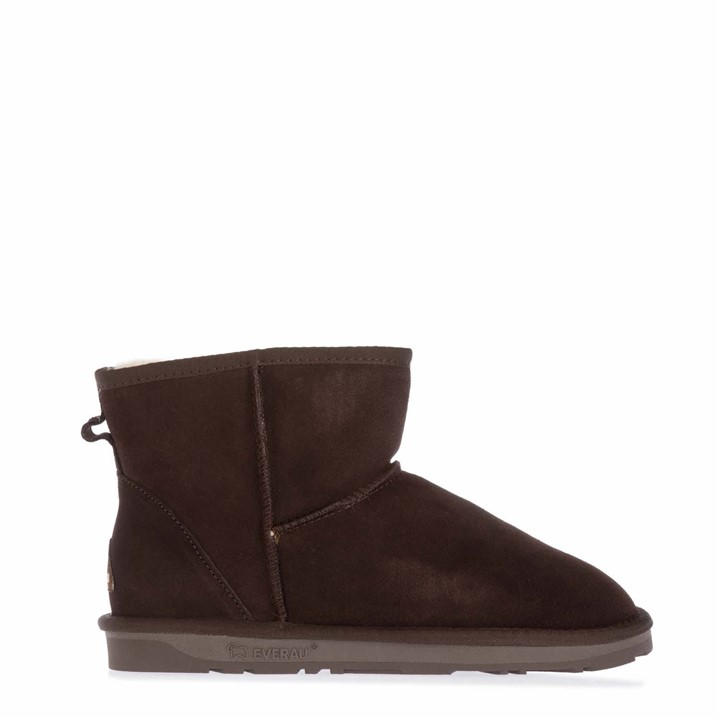 Everau Women's Brown Emu Mini Classic Boots Size 4