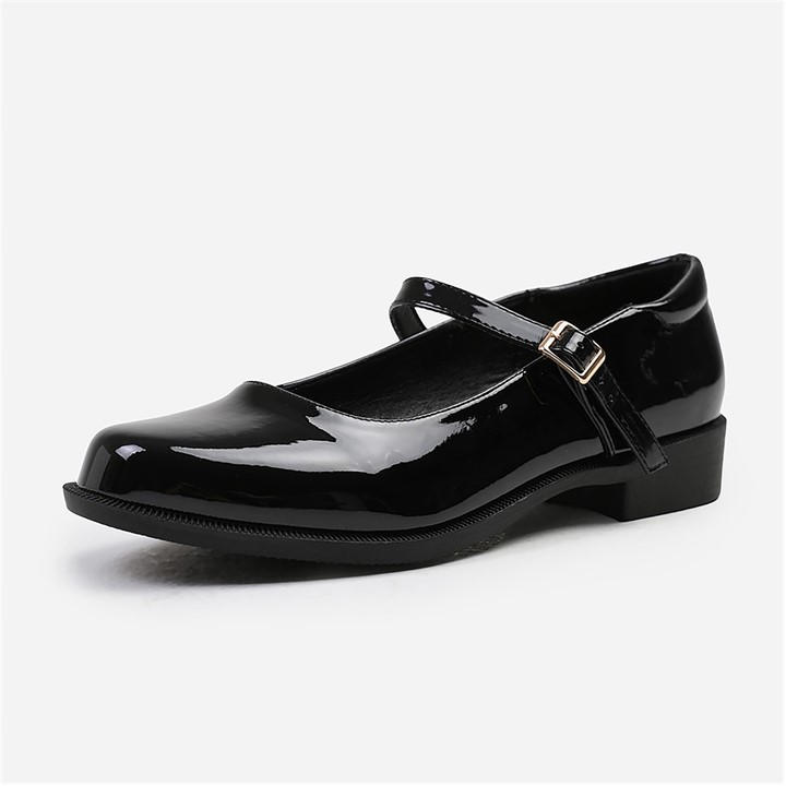 Wheres That From Women's Black Kingston Bucke Detail Low Heel Loafers Size 9