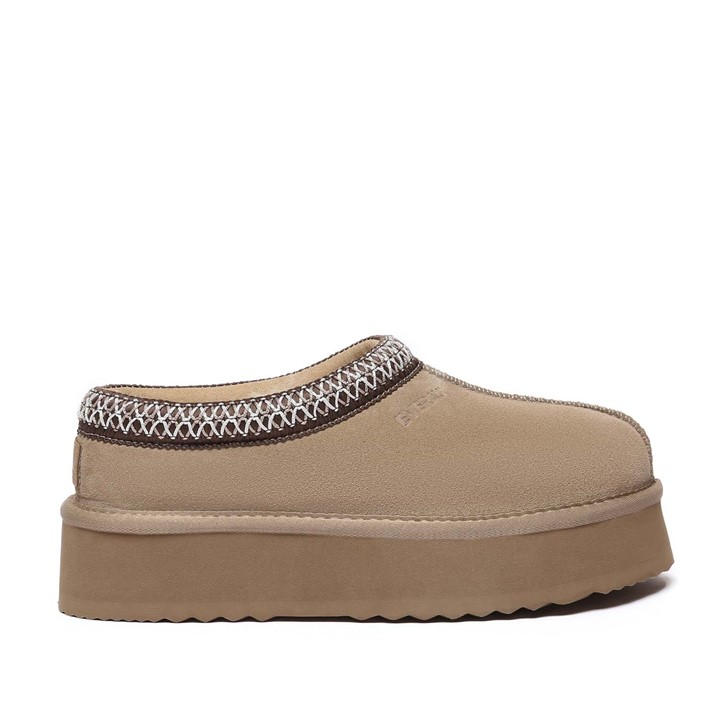 EVERAU WONGA LEATHER SLIPPERS