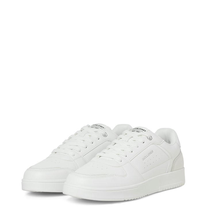 Jack And Jones Men's White Ealing Trainer - Size 8